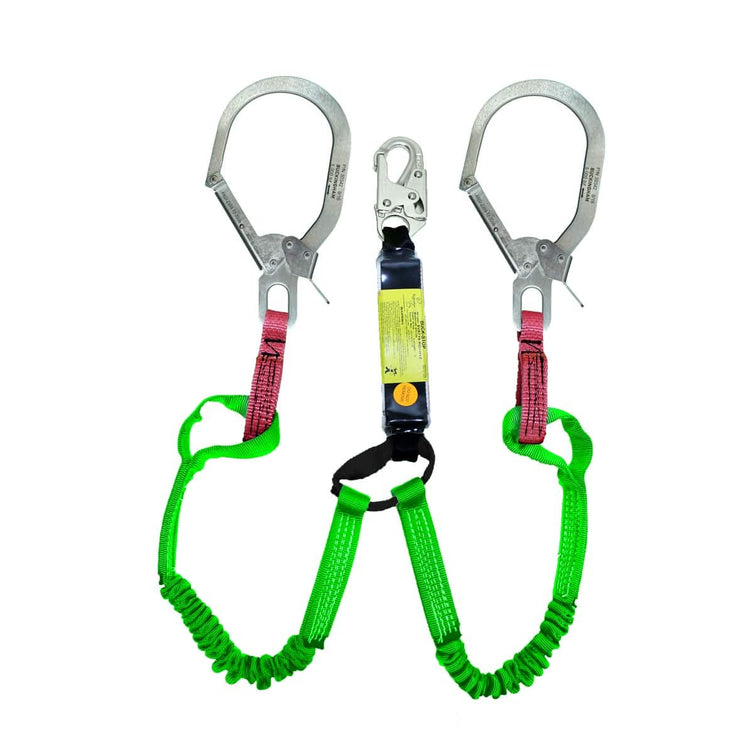 Level Up Your Fall Protection with the BUCK STOP™ Dual Lanyard - 5V67D16RD+HS1