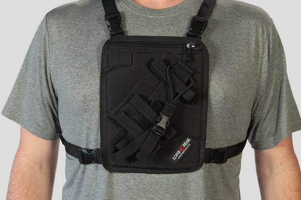 Lone Peak URH-100-01 Black Universal Radio Chest Harness