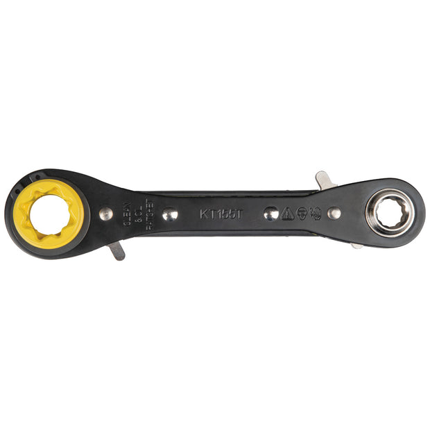 Klein KT155T 6-in-1 Lineman's Ratcheting Wrench