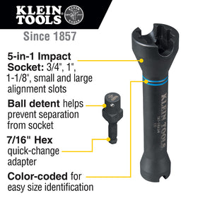 Klein NRHD 5-in-1 Impact Socket