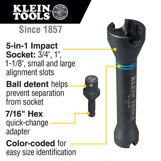 Klein NRHD 5-in-1 Impact Socket