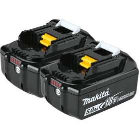 Makita BL1850B-2 18V LXT® Lithium‑Ion 5.0Ah Battery, 2/pk