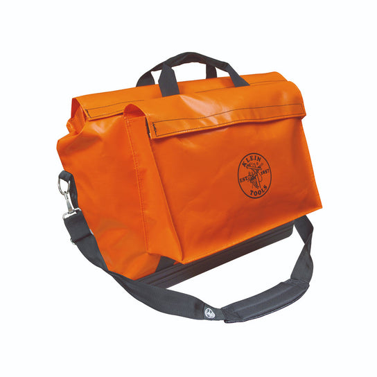 Klein 5181ORA Tool Bag, Vinyl Equipment Bag, Orange, Large