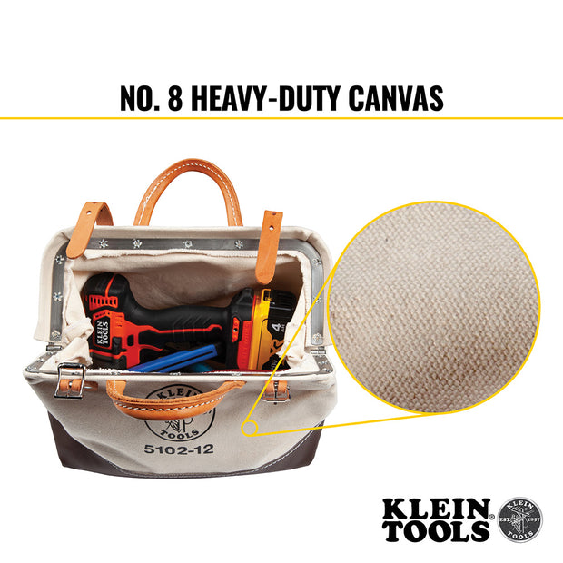 Klein 5102-12 Canvas Tool Bag, 12-Inch