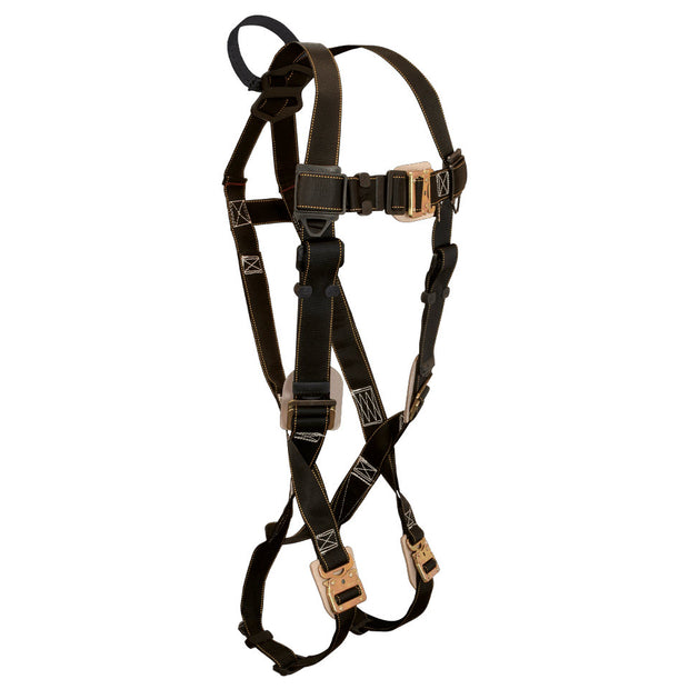 Falltech 8087 Arc Flash Nylon Standard Non-belted Looped Full Body Harness, Quick Connect Adjustment