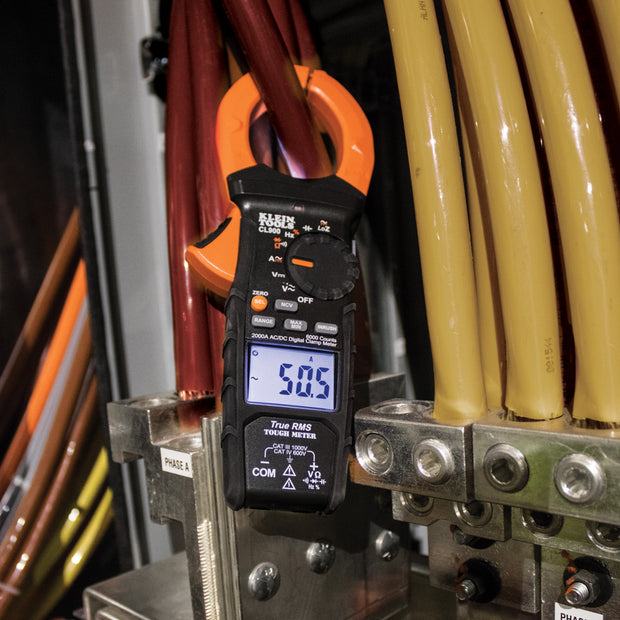 Klein CL900 Digital Clamp Meter, AC Auto-Range TRMS, Low Impedance (LoZ), 2000 Amp