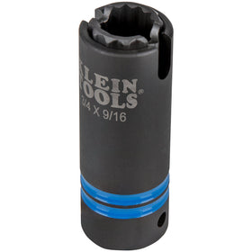 Klein 66031 3-in-1 Slotted Impact Socket, 12-Point, 3/4 and 9/16-Inch