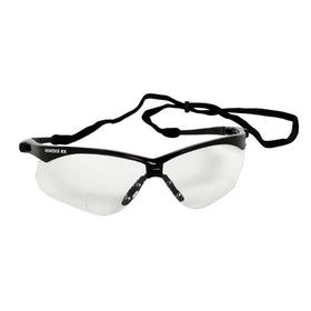 V60 Nemesis RX Readers Clear Lens / Black Frame Safety Glasses w/ Diopter