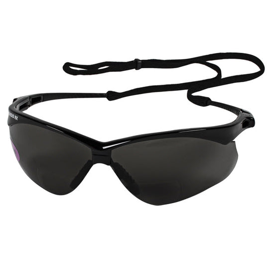 V60 Nemesis RX Readers Smoke Lens / Black Frame Safety Glasses w/ Diopter