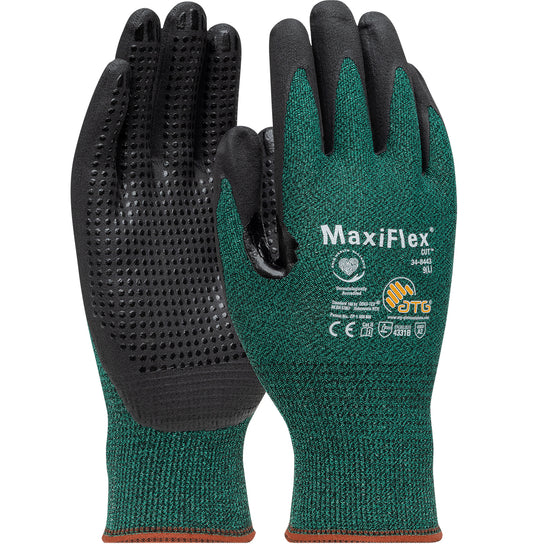 Maxiflex 34-8443 MaxiFlex® Cut™ Seamless Knit Glove w/ Nitrile Coated Grip