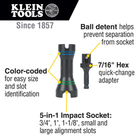 Klein NRHDM 5-in-1 Mini Impact Socket