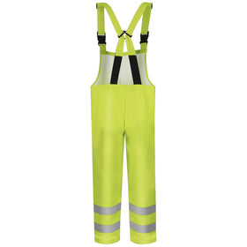 Bulwark BXN4YE Men's FR Hi-Visibility Rain Bib Overalls