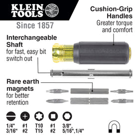 Klein 32500MAG 11-in-1 Magnetic Screwdriver / Nut Driver