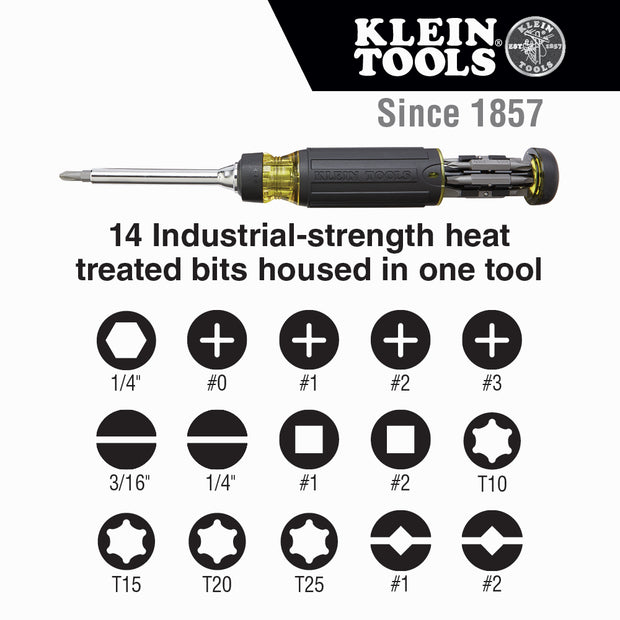 Klein 32305 15-in-1 Multi-Bit Ratcheting Screwdriver