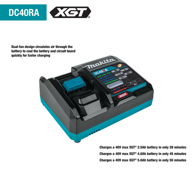 Makita DC40RA 40V max XGT® Rapid Optimum Charger