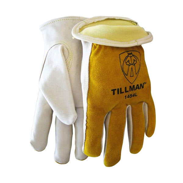 Tillman 1454 Grain/Split Cowhide Kevlar Sock Lined Gloves (NOS - While Supplies Last)