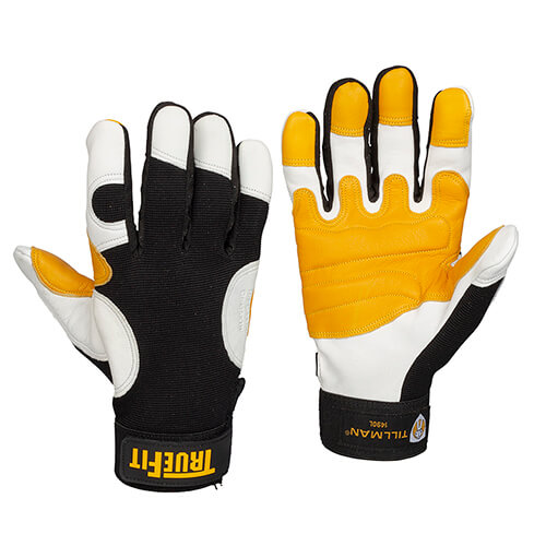 Tillman 1490 Top Grain Goatskin/Spandex Unlined Padded Palm TrueFit® Glove