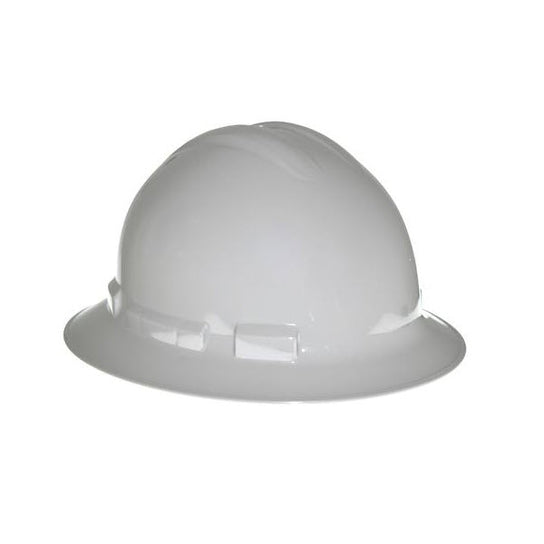 Radians QHR4-WHITE Quartz 4 Point Ratchet Suspension Full Brim Hard Hat