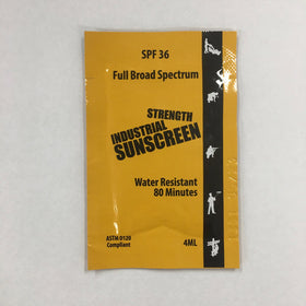 R&R ICSSF-30+FF-100 Industrial Strength Zinc Oxide SPF 36 Sunscreen, 4 ml. Foil Packs (Box of 100)