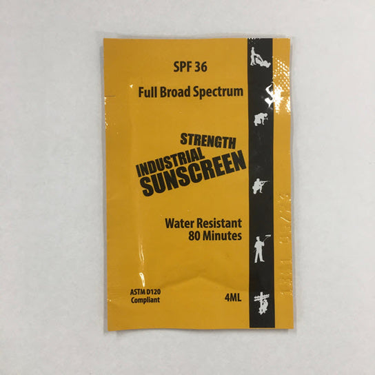 R&R ICSSF-30+FF-100 Industrial Strength Zinc Oxide SPF 36 Sunscreen, 4 ml. Foil Packs (Box of 100)