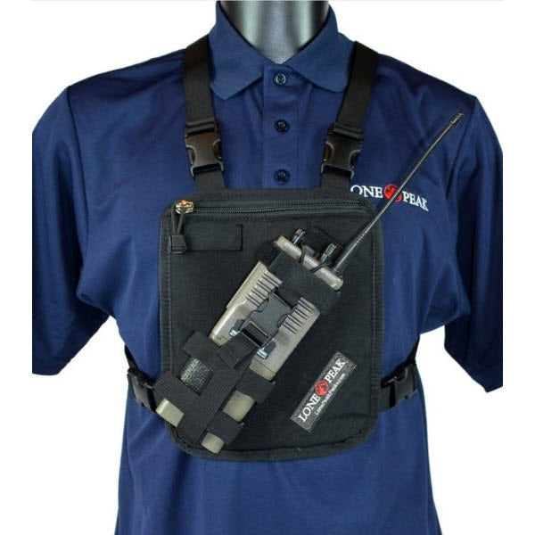 Lone Peak URH-100-01 Black Universal Radio Chest Harness