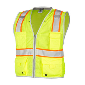 Kishigo 1510 Ultra-Cool 100% Polyester Mesh Vest, Lime