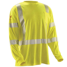 DRIFIRE DF2-AX3-793LSP-HY Hi-Vis Strongknit Long Sleeve FR T-Shirt