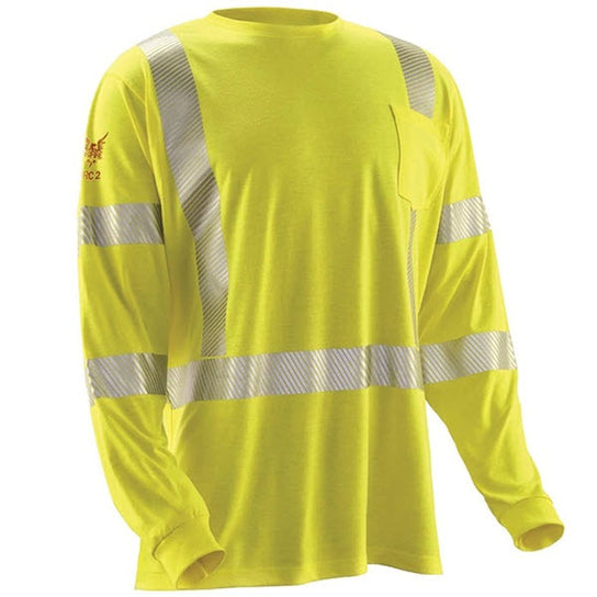 DRIFIRE DF2-AX3-793LSP-HY Hi-Vis Strongknit Long Sleeve FR T-Shirt