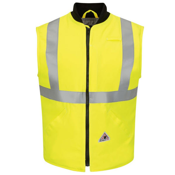 Bulwark VMS4HV FR Hi-Vis CoolTouch®2 Insulated Vest, Yellow/Green