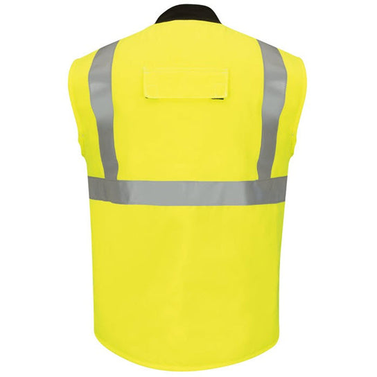 Bulwark VMS4HV FR Hi-Vis CoolTouch®2 Insulated Vest, Yellow/Green