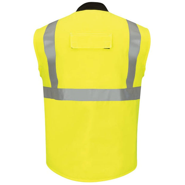 Bulwark VMS4HV FR Hi-Vis CoolTouch®2 Insulated Vest, Yellow/Green