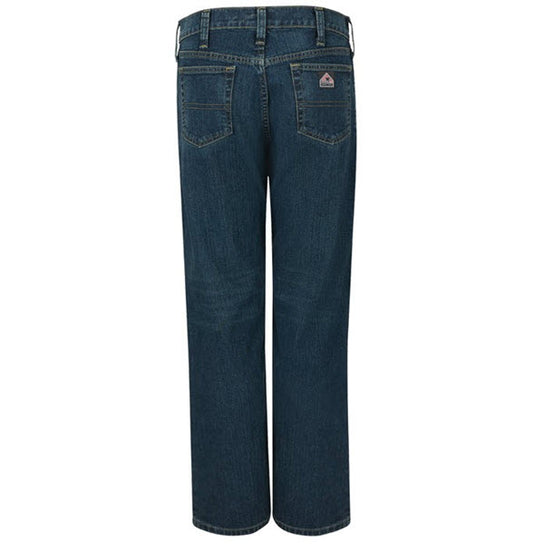 Bulwark PSJ4SD Men's Straight Fit FR Jean with Stretch, Sanded Denim