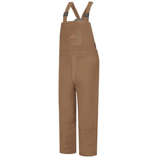 Bulwark BLN4BD Men's Heavyweight Excel FR ComforTouch® Deluxe Insulated Bib Overall, Brown Duck