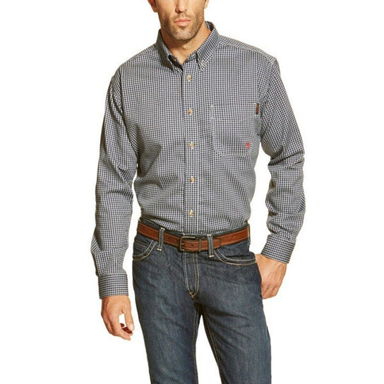 Ariat 10013513 FR Basic Work Shirt, Blue Multi