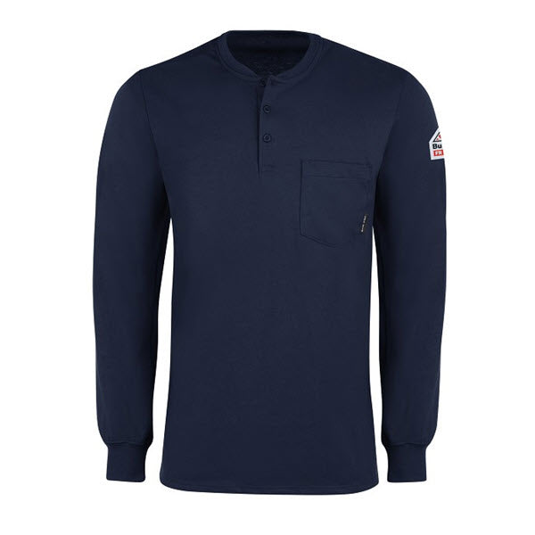 Bulwark SEL2 FR Long Sleeve Tagless Henley Shirt