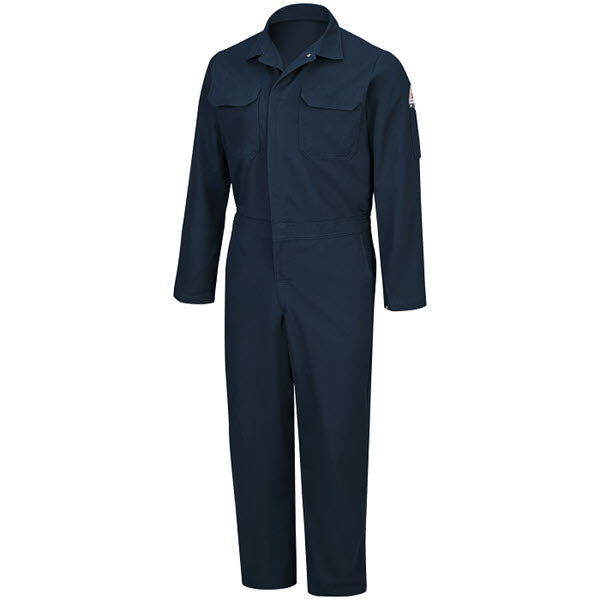 Bulwark CLB6NV Men's FR Deluxe Coverall, Navy