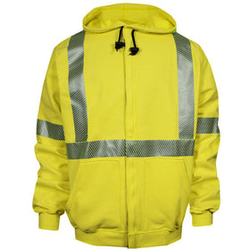 DRIFIRE SWSHEZC3 FR HI-VIS Zip Hoodie Class 3