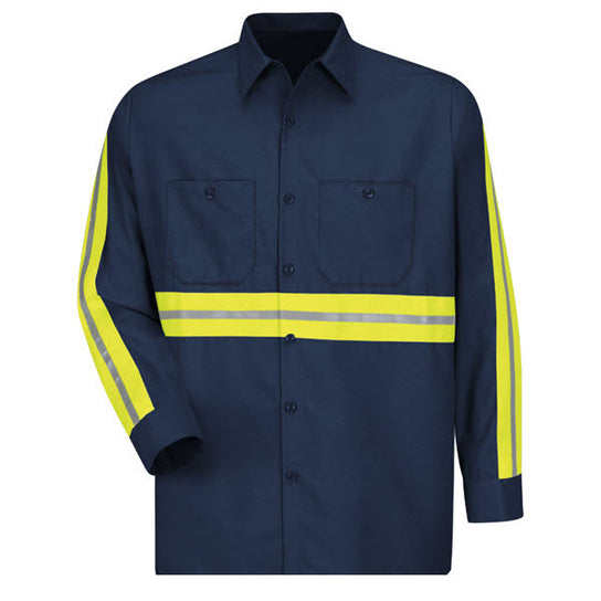 Red Kap SP14EN Enhanced Visibility Industrial Work Shirt