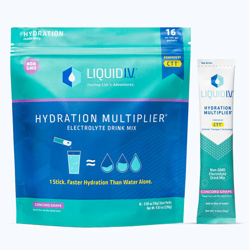 Liquid I.V. Hydration Multiplier Electrolyte Supplement Drink Mix (Case of 96 Servings)